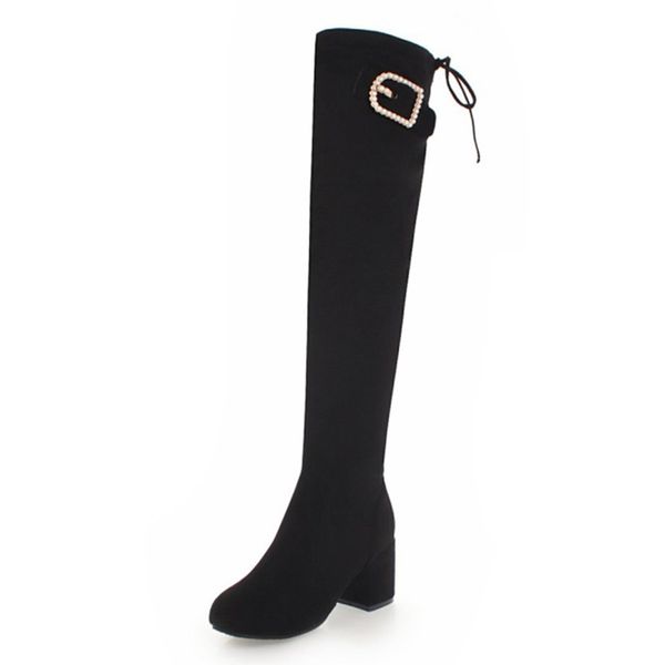 kalenmos over the knee boots women block heel slip on flock long boots autumn winter shoes ladies pearl black size 33-45
kalenmos over the knee boots women block heel slip on flock long boots autumn winter shoes ladies pearl black size 33-45