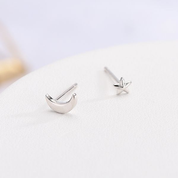 s925 чистого серебра корейской версии простой серьги plain silver star moon серьги женщина асимметричный творческой личности универсальный, Golden;silver
s925 чистого серебра корейской версии простой серьги plain silver star moon серьги женщина асимметричный творческой личности универсальный, Golden;silver