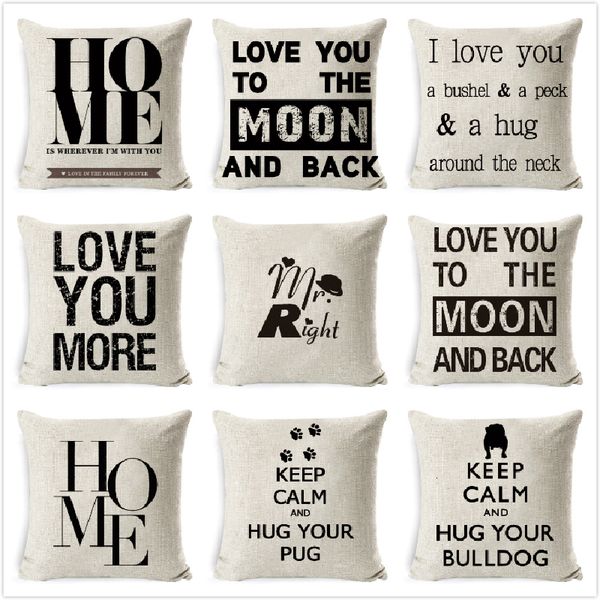 letter cushion cover cotton linen black white love home pillow case sofa bedroom car nordic decora pillowcase 45x45cm almofadas
letter cushion cover cotton linen black white love home pillow case sofa bedroom car nordic decora pillowcase 45x45cm almofadas