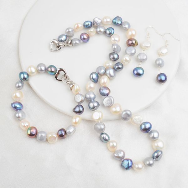 ashiqi natural freshwater pearl jewelry sets for women 9-10mm baroque pearl ne+br+ea cx200623, Slivery;golden
ashiqi natural freshwater pearl jewelry sets for women 9-10mm baroque pearl ne+br+ea cx200623, Slivery;golden