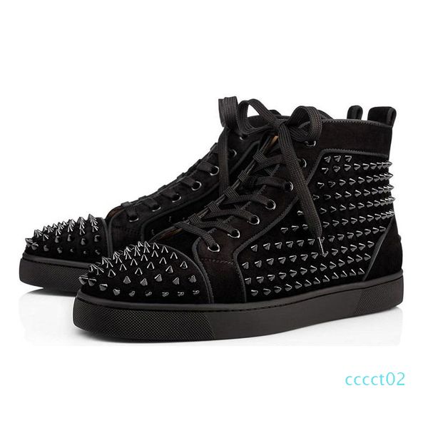 new designer shoes studded spikes fashion red suede leather mens womens flat bottoms luxury party lovers sneakers size 36-46 with box ct2, Black
new designer shoes studded spikes fashion red suede leather mens womens flat bottoms luxury party lovers sneakers size 36-46 with box ct2, Black
