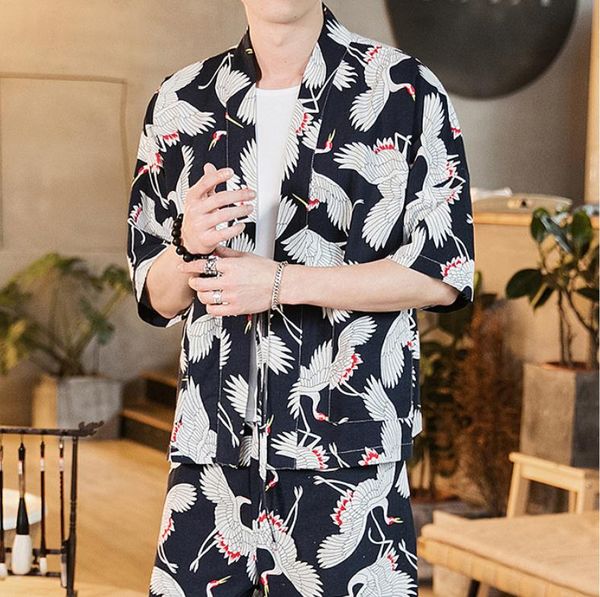 2019 men japan style jackets man casual kimono streetwear men jackets print casual male fashion clothing, Black;brown
2019 men japan style jackets man casual kimono streetwear men jackets print casual male fashion clothing, Black;brown