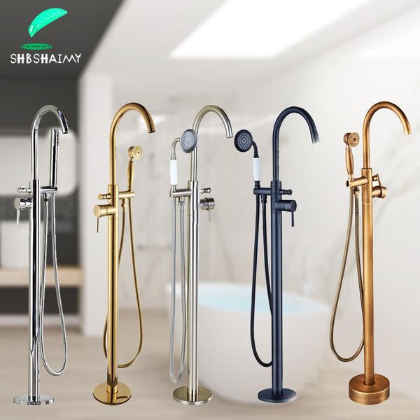 shbshaimy floor standing bathtub faucet brass dual handles cold water mixer tap para bathroom baigonoire shower
shbshaimy floor standing bathtub faucet brass dual handles cold water mixer tap para bathroom baigonoire shower