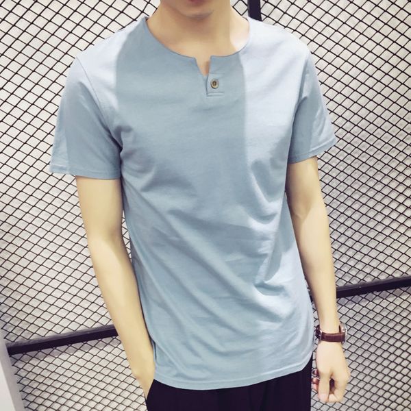 mens designer short sleeve t-shirt v-neck casual t-shirt solid color clothes cotton youth shirt slim tide, White;black
mens designer short sleeve t-shirt v-neck casual t-shirt solid color clothes cotton youth shirt slim tide, White;black