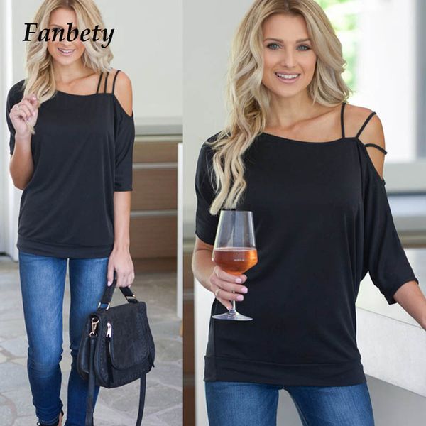 fanbety women strap one off shoulder blouse shirts elegant summer casual half sleeve shirt loose blusa pullover 3xl, White
fanbety women strap one off shoulder blouse shirts elegant summer casual half sleeve shirt loose blusa pullover 3xl, White