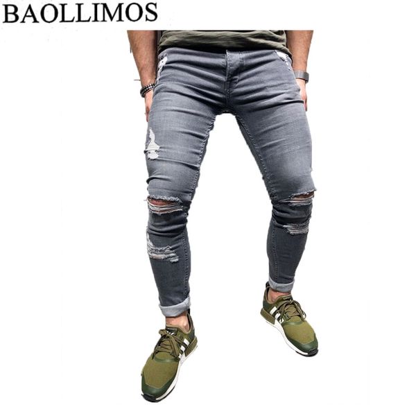 summer mens jeans gray color elastic stretch denim ripped jeans for men casual pencil pants patchwork skinny men, Blue
summer mens jeans gray color elastic stretch denim ripped jeans for men casual pencil pants patchwork skinny men, Blue