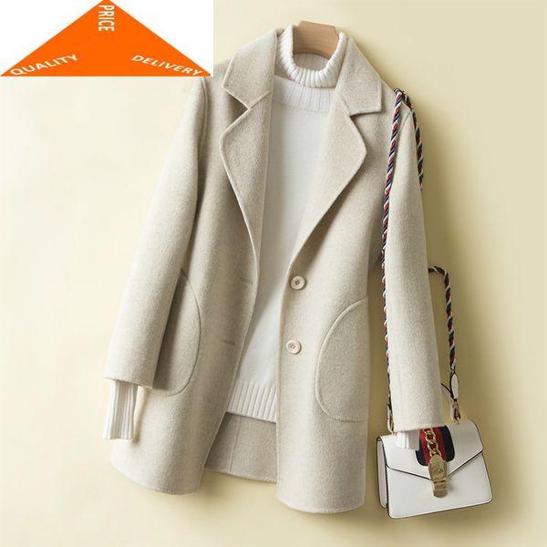 natural winter 900% wool jacket women clothes 2020 sided woolen coats female spring autumn slim long overcoat lwl9327, Black
natural winter 900% wool jacket women clothes 2020 sided woolen coats female spring autumn slim long overcoat lwl9327, Black