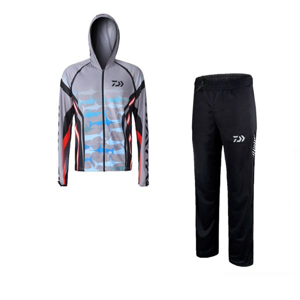 new summer men outdoor ice silk anti-uv t shirt fishing suit and pants sunscreen anti-mosquito quick-drying fishing set clothing, Gray;blue
new summer men outdoor ice silk anti-uv t shirt fishing suit and pants sunscreen anti-mosquito quick-drying fishing set clothing, Gray;blue