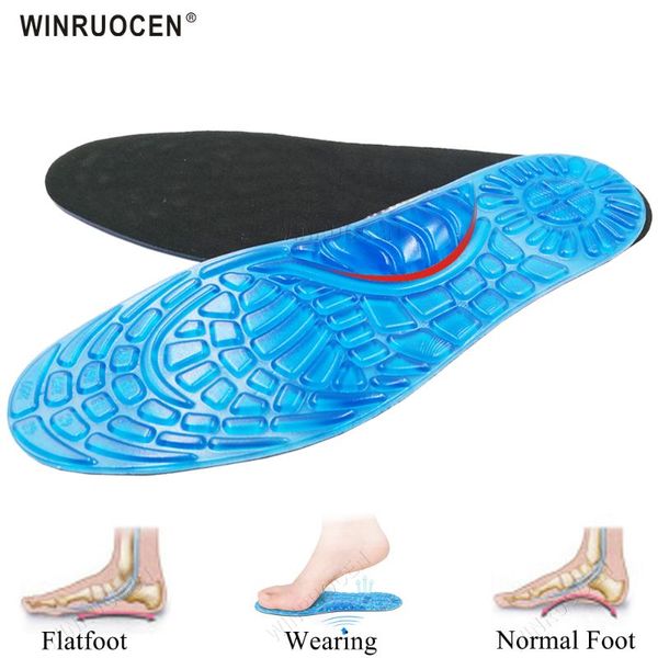 winruocen silicone gel sport running insoles absorption for men women massage foot care casual shoes soles cushion pad, Black
winruocen silicone gel sport running insoles absorption for men women massage foot care casual shoes soles cushion pad, Black