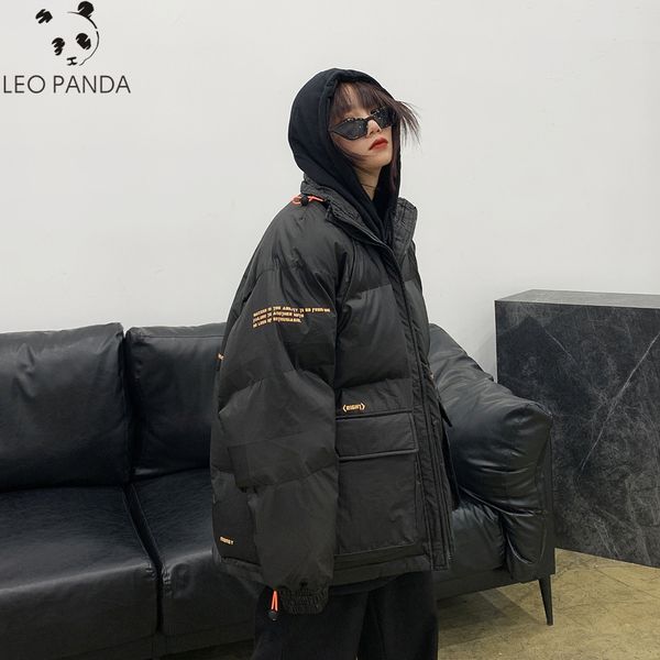 2019 winter men and women couples bread coat jacket loose i thickened american printed cotton coat female, Black
2019 winter men and women couples bread coat jacket loose i thickened american printed cotton coat female, Black