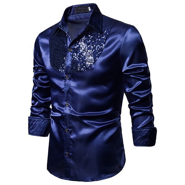 wholesale price fashion mens shirts nightclub show sequin lapel long sleeve button blouse men's casual shirts, White;black
wholesale price fashion mens shirts nightclub show sequin lapel long sleeve button blouse men's casual shirts, White;black