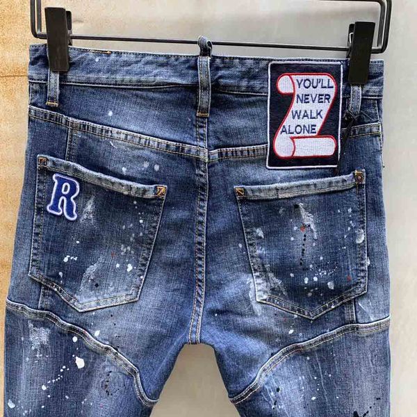 fashion new d2 designer brand mens jeans mens european and american luxury jeans letter stickers broken straight pants selling, Blue
fashion new d2 designer brand mens jeans mens european and american luxury jeans letter stickers broken straight pants selling, Blue