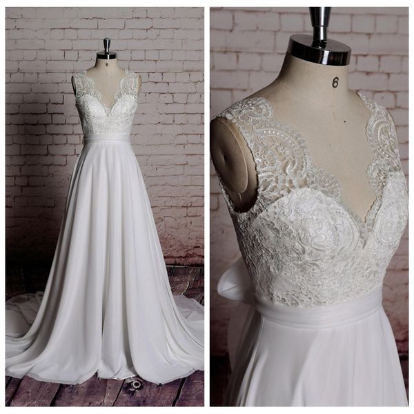 white v-neck a line wedding dresses ruched elegant wedding dresses with bow see through unique backless wedding dresses with court train
white v-neck a line wedding dresses ruched elegant wedding dresses with bow see through unique backless wedding dresses with court train