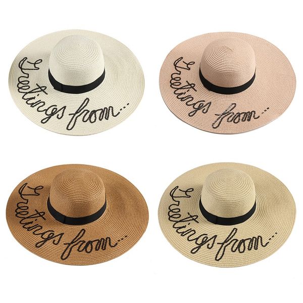 handmade weave letter sun hats for women black ribbon lace up large brim straw hat outdoor beach summer caps chapeu feminino, Blue;gray
handmade weave letter sun hats for women black ribbon lace up large brim straw hat outdoor beach summer caps chapeu feminino, Blue;gray