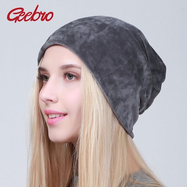 geebro brand women's velour beanie hats spring 2018 casual hat for women 100% polyester skull beanies balaclava female cap, Blue;gray
geebro brand women's velour beanie hats spring 2018 casual hat for women 100% polyester skull beanies balaclava female cap, Blue;gray