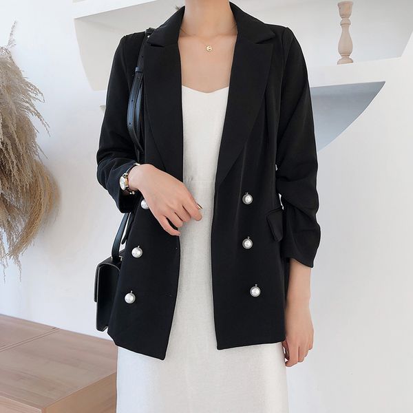 female office lady blazer suit jacket woman black blazer suit jacket female spring autumn casual chic double-breasted slim, White;black
female office lady blazer suit jacket woman black blazer suit jacket female spring autumn casual chic double-breasted slim, White;black