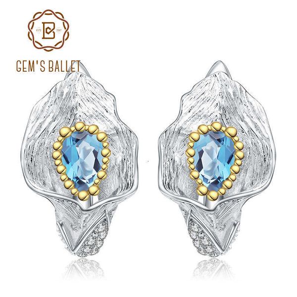 gem's ballet 1.68ct natural swiss blue z callalily leaf earrings 925 sterling silver handmade stud earrings for women bijoux cj191202, Golden
gem's ballet 1.68ct natural swiss blue z callalily leaf earrings 925 sterling silver handmade stud earrings for women bijoux cj191202, Golden