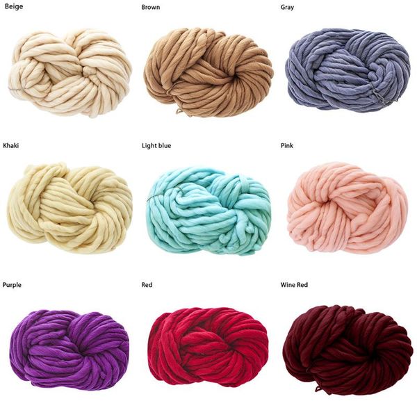 100g solid color hand-woven wool yarn soft crochet thick yarn for hand knitting warm sweater sofa scarf #t1p, Black;white
100g solid color hand-woven wool yarn soft crochet thick yarn for hand knitting warm sweater sofa scarf #t1p, Black;white