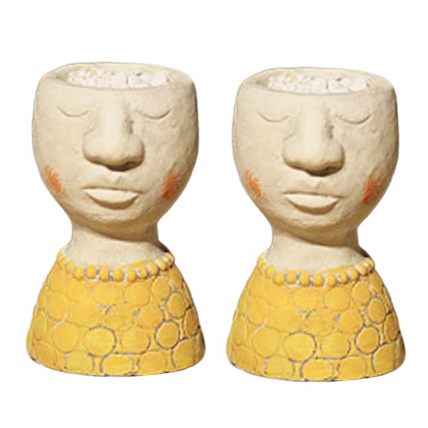 male head design succulents plant pot indoor outdoor planter pot 2 pack 
male head design succulents plant pot indoor outdoor planter pot 2 pack
