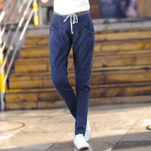 women's jeans 2021 boyfriend harem for women elastic waist denim pants womens korean fashion black white green blue red spring
women's jeans 2021 boyfriend harem for women elastic waist denim pants womens korean fashion black white green blue red spring