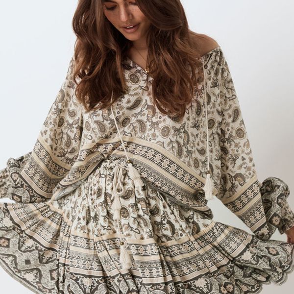 gypsylady цветочные летние блуза рубашка женщины boho chic sgurt длинные фонарь рукава ташировки связь свободные повседневные девочки отдых, White
gypsylady цветочные летние блуза рубашка женщины boho chic sgurt длинные фонарь рукава ташировки связь свободные повседневные девочки отдых, White