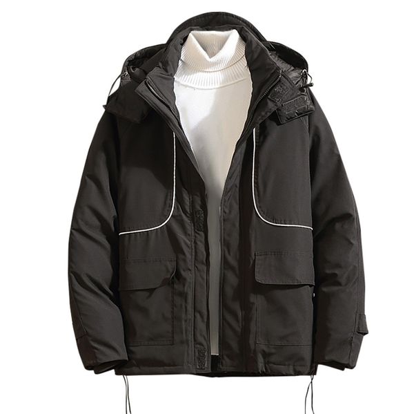 men's jackets winter loose stitching cotton coat coat jacket leisure pocket autumn winter jacket chaqueta hombre 10.28, Black
men's jackets winter loose stitching cotton coat coat jacket leisure pocket autumn winter jacket chaqueta hombre 10.28, Black
