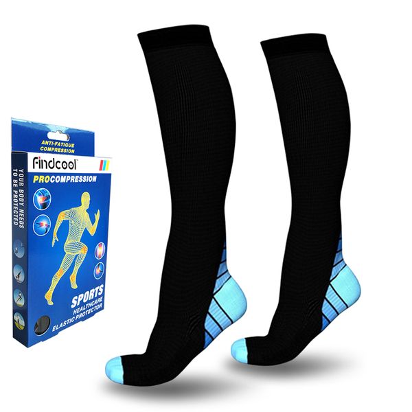 findcool knee high compression socks outdoor sports socks running cycling travel stamina long sock for men women, Black
findcool knee high compression socks outdoor sports socks running cycling travel stamina long sock for men women, Black