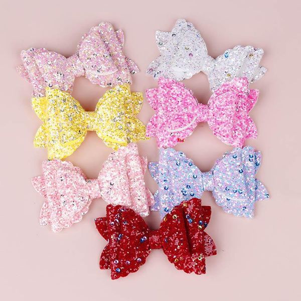 7color sequin hair bows girls hair clips three bows girls barrettes glisten designer hairclips kids hair accessories, Slivery;white
7color sequin hair bows girls hair clips three bows girls barrettes glisten designer hairclips kids hair accessories, Slivery;white