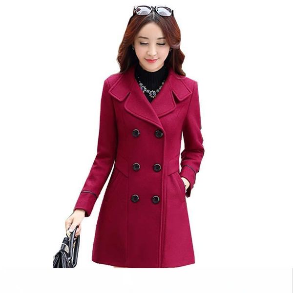 women coat autumn winter fashion women woolen coat 2019 new casual medium long solid color long-sleeved woolen lxl04, Black
women coat autumn winter fashion women woolen coat 2019 new casual medium long solid color long-sleeved woolen lxl04, Black