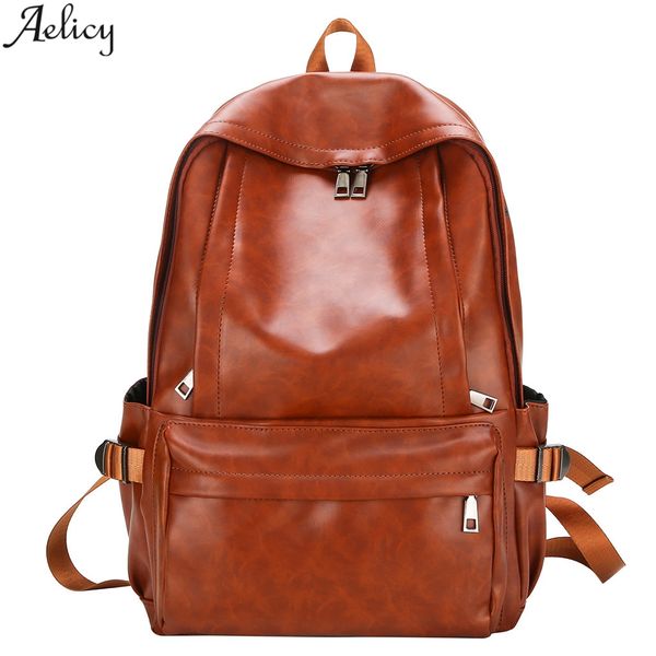 aelicy men and girls backpack pu leather large capacity computer usb charging bag simple fashion pure color student school bag
aelicy men and girls backpack pu leather large capacity computer usb charging bag simple fashion pure color student school bag