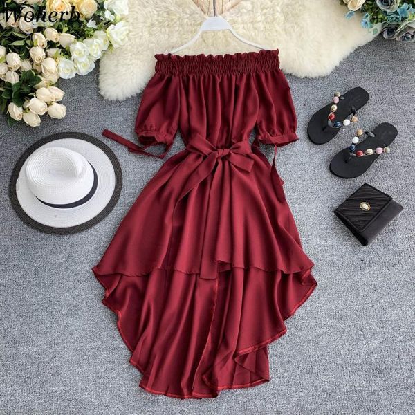woherb summer casual chiffon off shoulder bandage dress women 2020 asymmetrical ruffle dresses vestidos de festa 22291, Black;gray
woherb summer casual chiffon off shoulder bandage dress women 2020 asymmetrical ruffle dresses vestidos de festa 22291, Black;gray