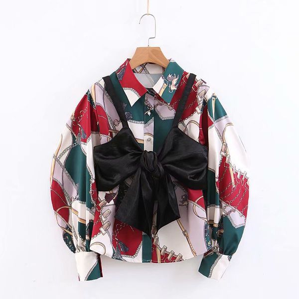 wynne gadis fashion streetwear two-piece set zipper print tees bow turn-down collar loose shirts for women's clothing, White
wynne gadis fashion streetwear two-piece set zipper print tees bow turn-down collar loose shirts for women's clothing, White
