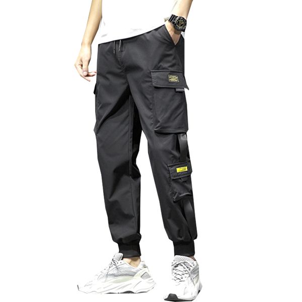 men's pants 2021 fashion men streetwear cargo hip hop with side pocket trousers joggers for, Black
men's pants 2021 fashion men streetwear cargo hip hop with side pocket trousers joggers for, Black