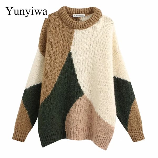 новый 2020 женщины vintage color matching сыпучего вязание свитер женщина базовый с длинного рукавом повседневного tops пуловеров chic досуг, White;black
новый 2020 женщины vintage color matching сыпучего вязание свитер женщина базовый с длинного рукавом повседневного tops пуловеров chic досуг, White;black