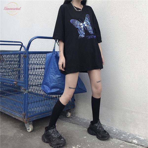 summer dark harajuku loose lady short sleeved o neck ink butterfly women t shirt kpop cool girl students streetwear cotton, White
summer dark harajuku loose lady short sleeved o neck ink butterfly women t shirt kpop cool girl students streetwear cotton, White
