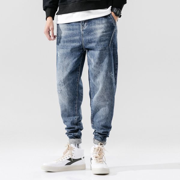 autumn winter fashion men jeans loose fit streetwear harem pants ripped jeans big size 28-42 hip hop men, Blue
autumn winter fashion men jeans loose fit streetwear harem pants ripped jeans big size 28-42 hip hop men, Blue
