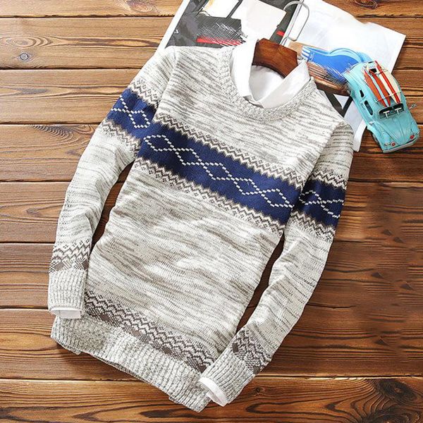 new sweater pattern men sweater winter warm round neck long sleeve pullover knitwear ladies, White;black
new sweater pattern men sweater winter warm round neck long sleeve pullover knitwear ladies, White;black