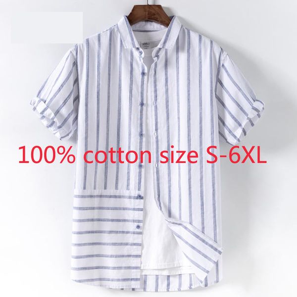 new arrival fashion large cotton men short sleeve splicing summer stripe casual shirts plus size s-2xl3xl4xl5xl6xl, White;black
new arrival fashion large cotton men short sleeve splicing summer stripe casual shirts plus size s-2xl3xl4xl5xl6xl, White;black