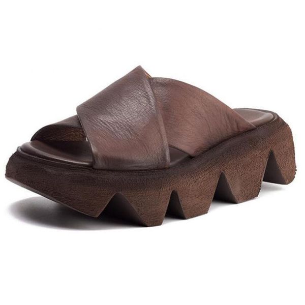 slippers yourseason women thick platform increased summer 2021 genuine leather concise female outside wear slides handmade, Black
slippers yourseason women thick platform increased summer 2021 genuine leather concise female outside wear slides handmade, Black