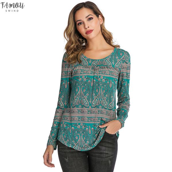 bohemian womens blouses casual boho regular style tees print shirt scoop neck pleated blouse long sleeve feminine clothing, White
bohemian womens blouses casual boho regular style tees print shirt scoop neck pleated blouse long sleeve feminine clothing, White