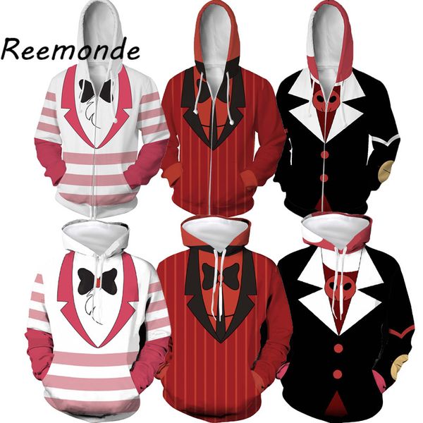 hazbin hoodies sweatshirt 3d printed zipper hooded pullovers hoody tracksuit harajuku streetwear spring autumn, Black
hazbin hoodies sweatshirt 3d printed zipper hooded pullovers hoody tracksuit harajuku streetwear spring autumn, Black