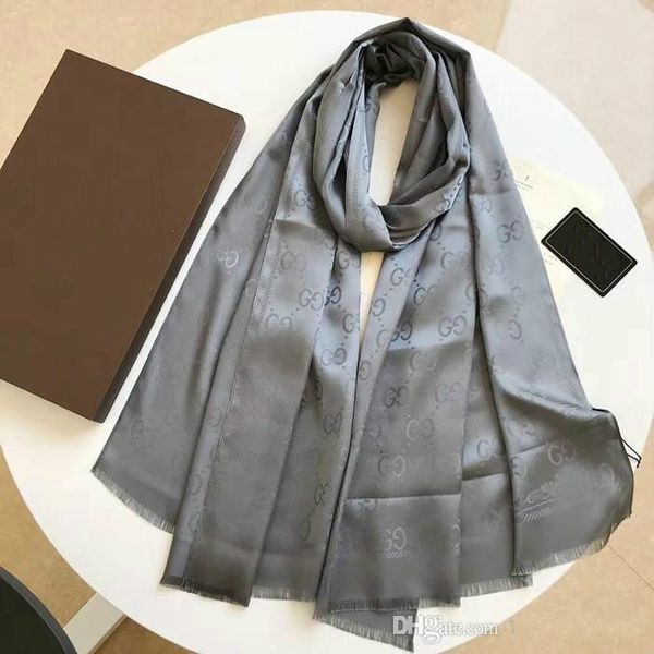 2020 new silk scarf women fashion letter women spring and autumn scarves and wraps size 180x90cm gift, Blue;gray
2020 new silk scarf women fashion letter women spring and autumn scarves and wraps size 180x90cm gift, Blue;gray