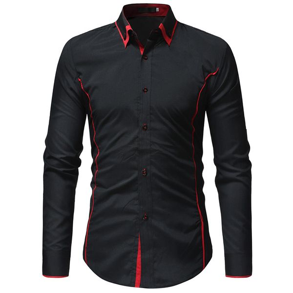 da jauna long sleeve fashion slim fit men dress shirt double color causal comfortable camisa hombre manga larga, White;black
da jauna long sleeve fashion slim fit men dress shirt double color causal comfortable camisa hombre manga larga, White;black