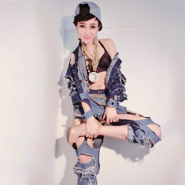 fashion dj costume women ripped jeans pant ds bar salsa dress jazz dance gogo rave clothes women stage costume vdb074, Black;red
fashion dj costume women ripped jeans pant ds bar salsa dress jazz dance gogo rave clothes women stage costume vdb074, Black;red