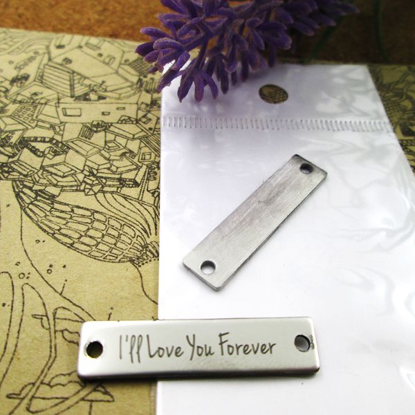 40pcs--"i'll love you forever connector"stainless steel charms more style for choosing diy charms pendants for necklace, Bronze;silver
40pcs--"i'll love you forever connector"stainless steel charms more style for choosing diy charms pendants for necklace, Bronze;silver