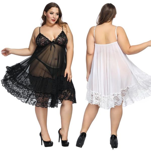 women lingerie nightgown erotic lace hollow-out night dress plus size pijama women sleepwear through underwear black 6xl, Black;red
women lingerie nightgown erotic lace hollow-out night dress plus size pijama women sleepwear through underwear black 6xl, Black;red