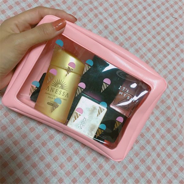 milk bear transparent pvc cosmetic bag women travel makeup bag zipper make up organizer biauty wassh kit case
milk bear transparent pvc cosmetic bag women travel makeup bag zipper make up organizer biauty wassh kit case
