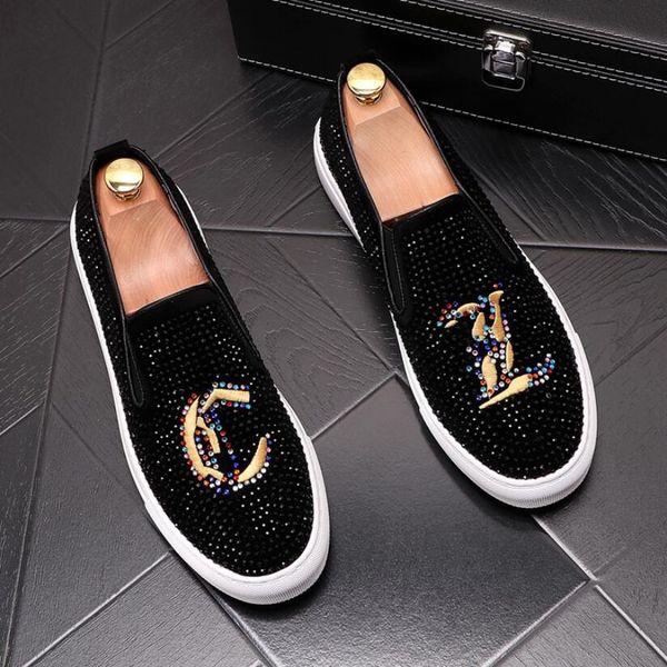 new british brand style men dress loafers party wedding flats shoes mens slip on designer black leather suede loafers d57
new british brand style men dress loafers party wedding flats shoes mens slip on designer black leather suede loafers d57