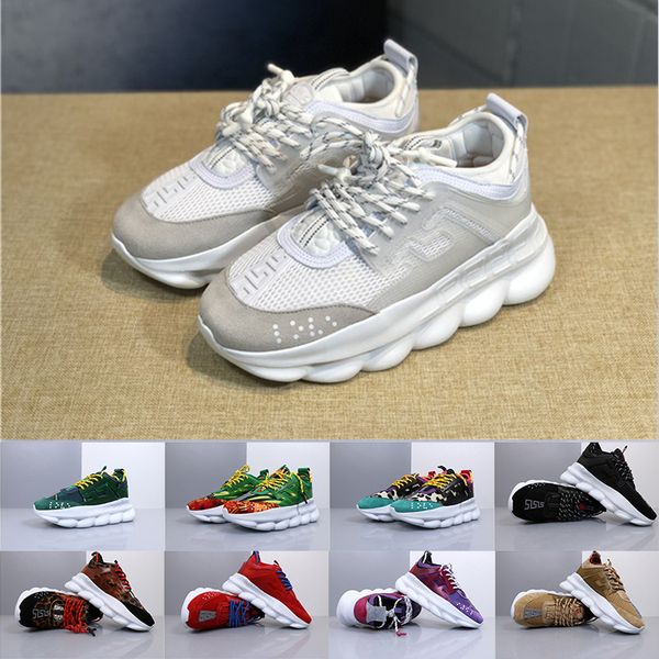 2019 High Quality Designer Shoes Chain Reaction Black White Red Platform Sneakers For Men Women utility Trainers Luxury Casual Outdoor Shoes
2019 High Quality Designer Shoes Chain Reaction Black White Red Platform Sneakers For Men Women utility Trainers Luxury Casual Outdoor Shoes