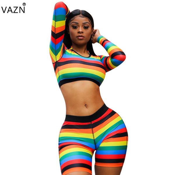 vazn special designer 2019 new popular women 2 pieces sets striped full sleeve hollow out short pants slim set blx7003, White
vazn special designer 2019 new popular women 2 pieces sets striped full sleeve hollow out short pants slim set blx7003, White